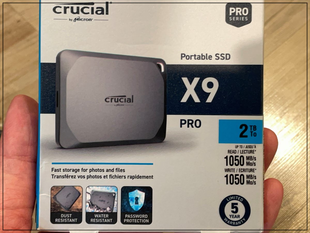 Crucial X9 Pro 1TB USB 3.2 Gen 2 Type-C Portable External SSD for Apple Mac  CT1000X9PROMACSSD9B