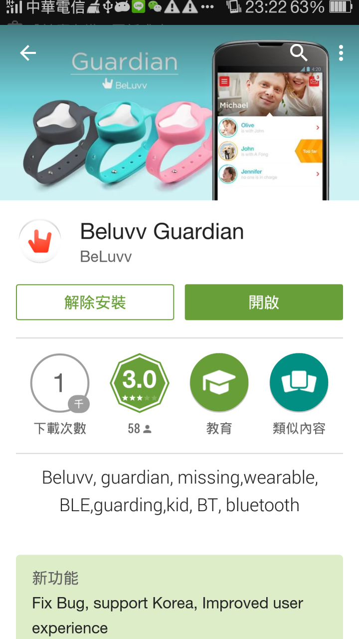 BeLuvv Guardian【穿戴式兒童防丟裝置–寶貝守環】試用心得